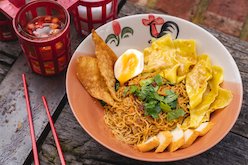 Egg Noodle with wonton (Dry)